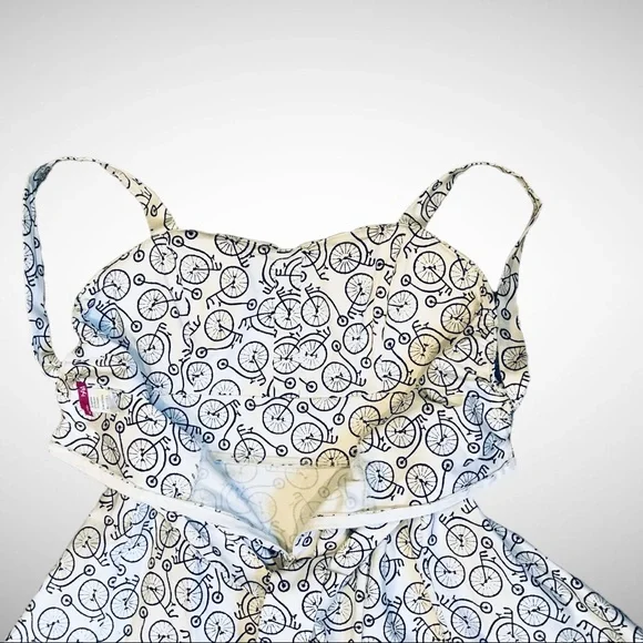 **HOST PICK** IXIA Retro Pin-Up Style Summer Dress of Penny Farthing Fabric - LG - Picture 5 of 7